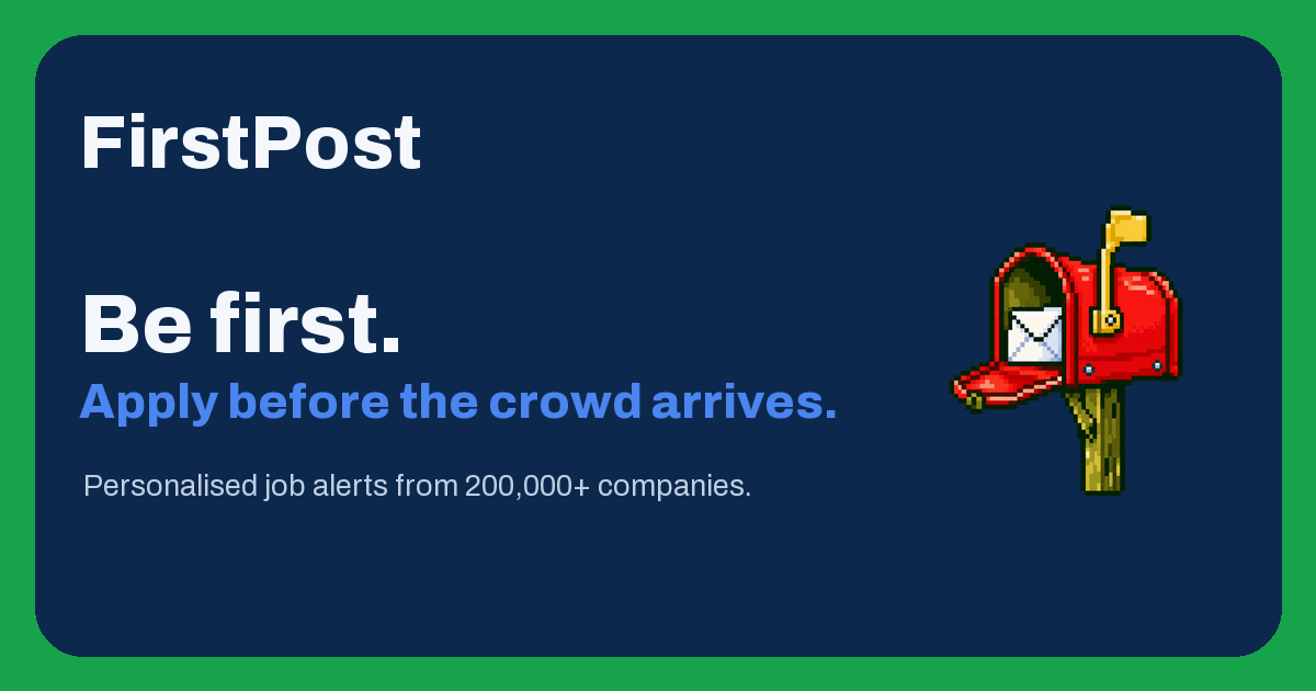 FirstPost - Personalised Job Alerts Direct from Company Career Pages
